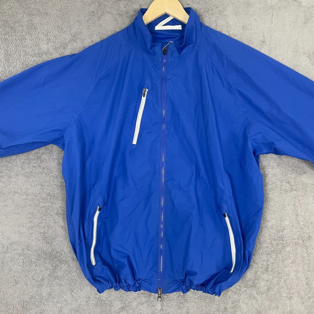 Zero Restriction Tour Jacket Men's XL Blue Windbreaker Long Sleeve Activewear